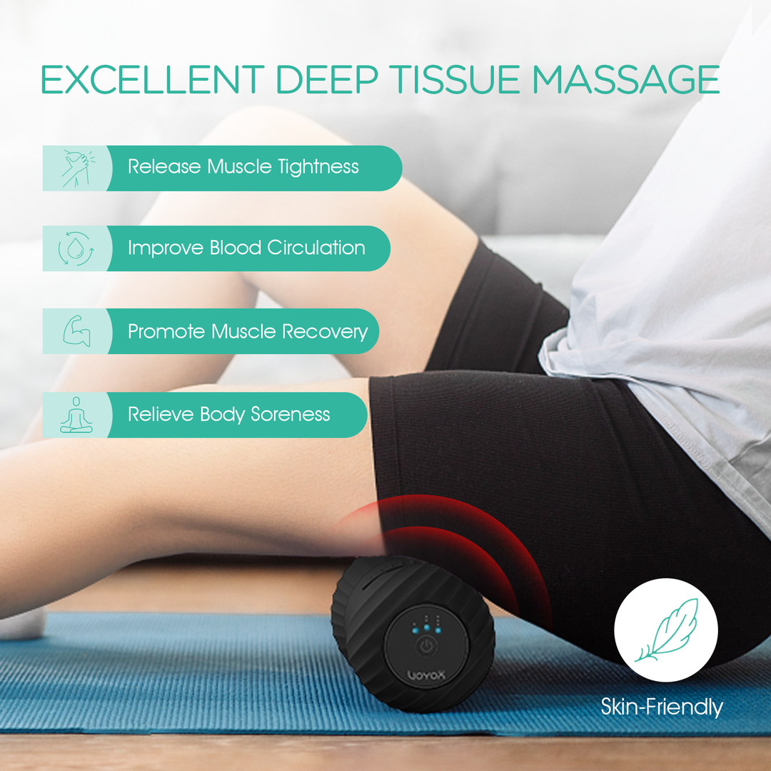 VOYOR-HEALTH Vibrating Peanut Massage Ball Roller Yoga Ball MB300 VOYOR-HEALTH Vibrating Peanut Massage Ball Roller Yoga Ball MB300