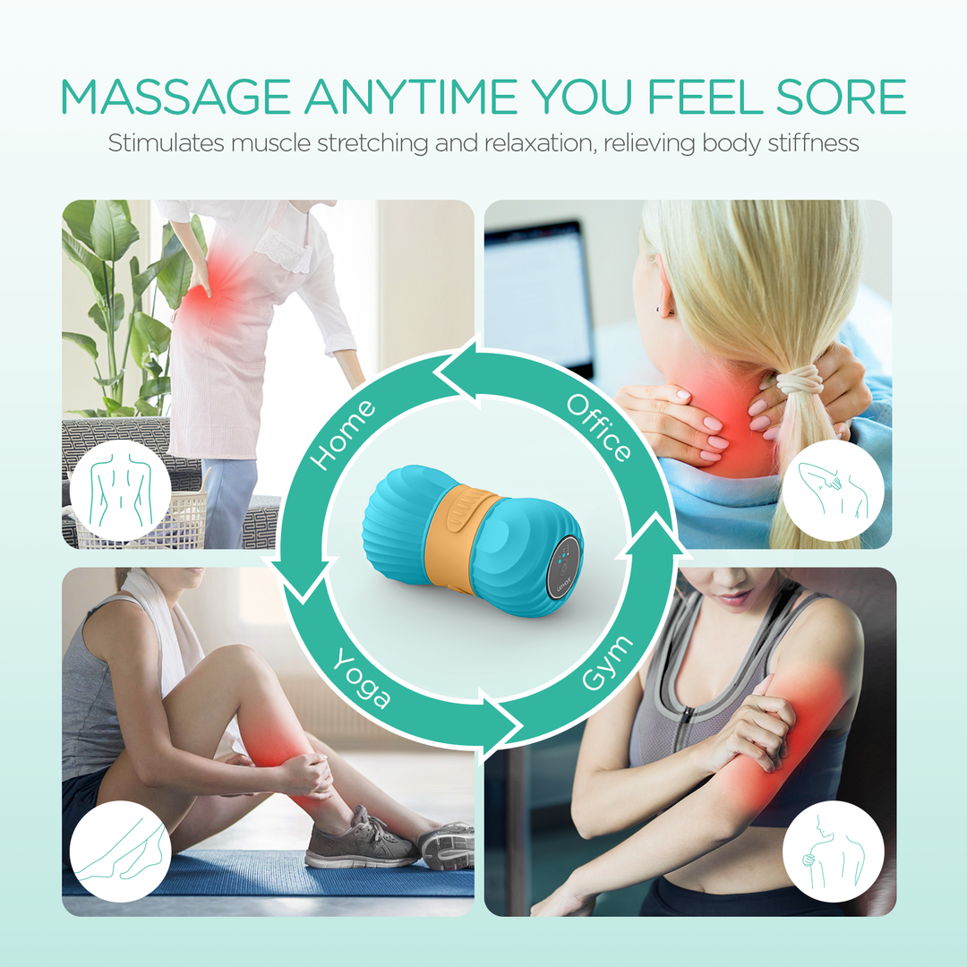 VOYOR-HEALTH Vibrating Peanut Massage Ball Roller Yoga Ball MB300 VOYOR-HEALTH Vibrating Peanut Massage Ball Roller Yoga Ball MB300
